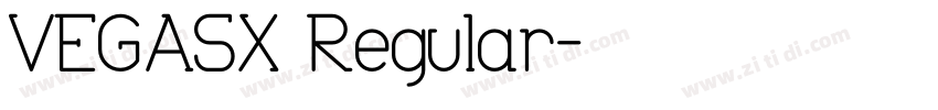 VEGASX Regular字体转换